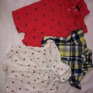 💚BABY BUTTON UPS & ROMPER